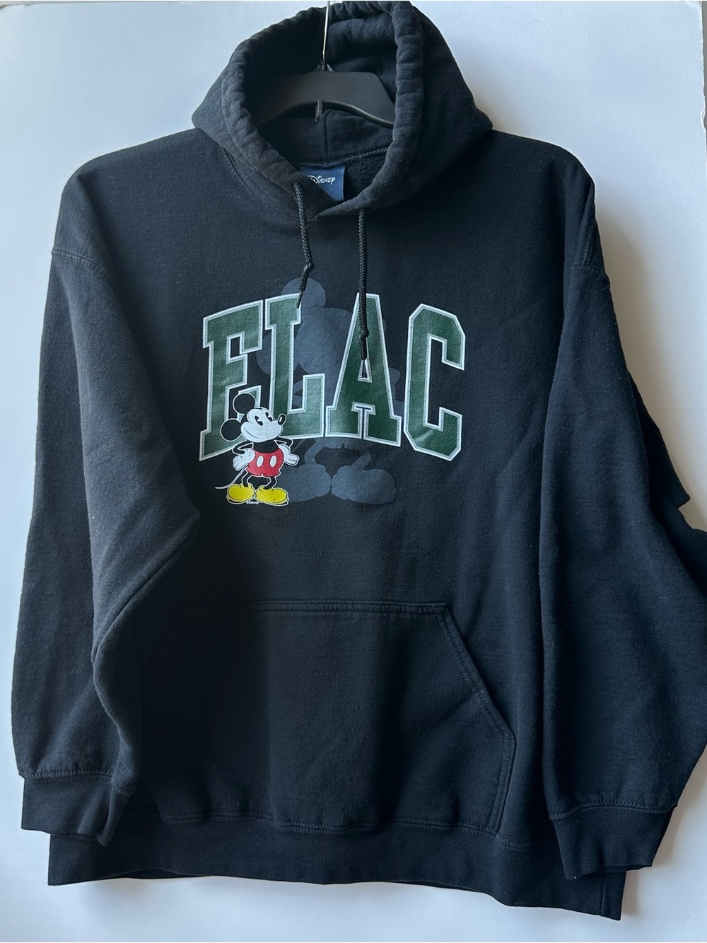 Disney x ELAC Black Mickey Graphic Hoodie Size L